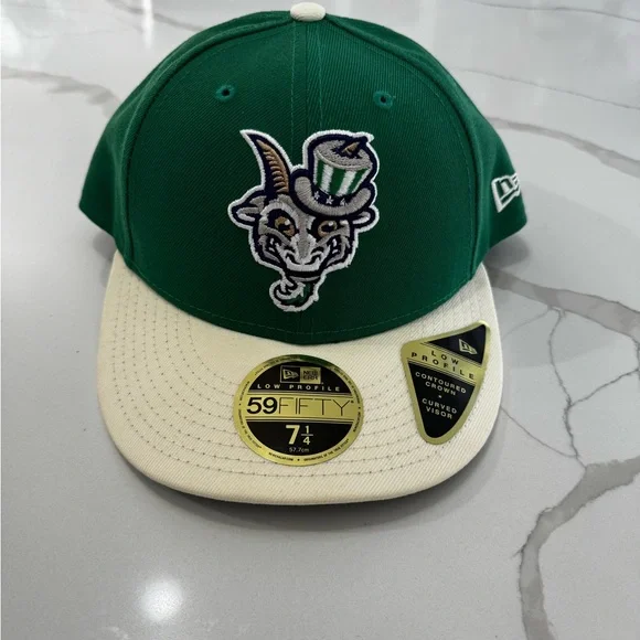 Hartford Yard Goats MILB NE Low Profile "AC Alt 3" Fitted Hat~ Green - Picture 1 of 4